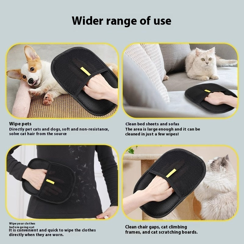 Gentle Pet Grooming & Deshedding Gloves