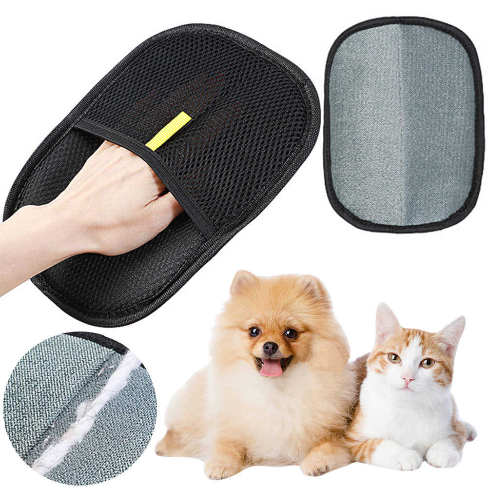 Gentle Pet Grooming & Deshedding Gloves